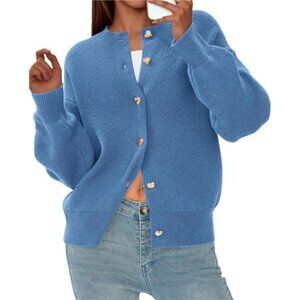 Cardigan Sweaters for Women Trendy Long Sleeve Open Front Button